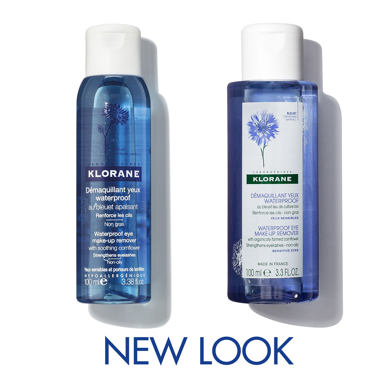 Lifestyle image of Klorane Waterproof Eye Makeup Remover With Organically Farmed Cornflower