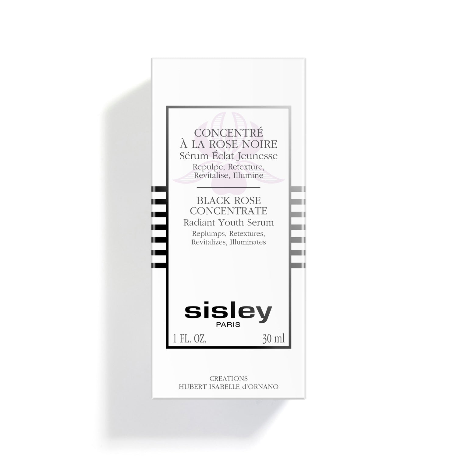 Image of the Sisley Paris Black Rose Concentrate Radiant Youth Serum box