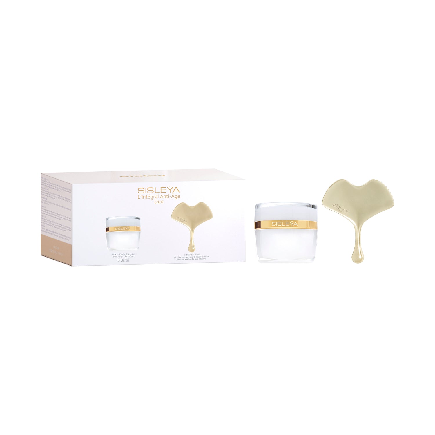 Image of the Sisley-Paris Sisleÿa L'Intégral Anti-Age and Ginkgo Gua Sha Duo Set box