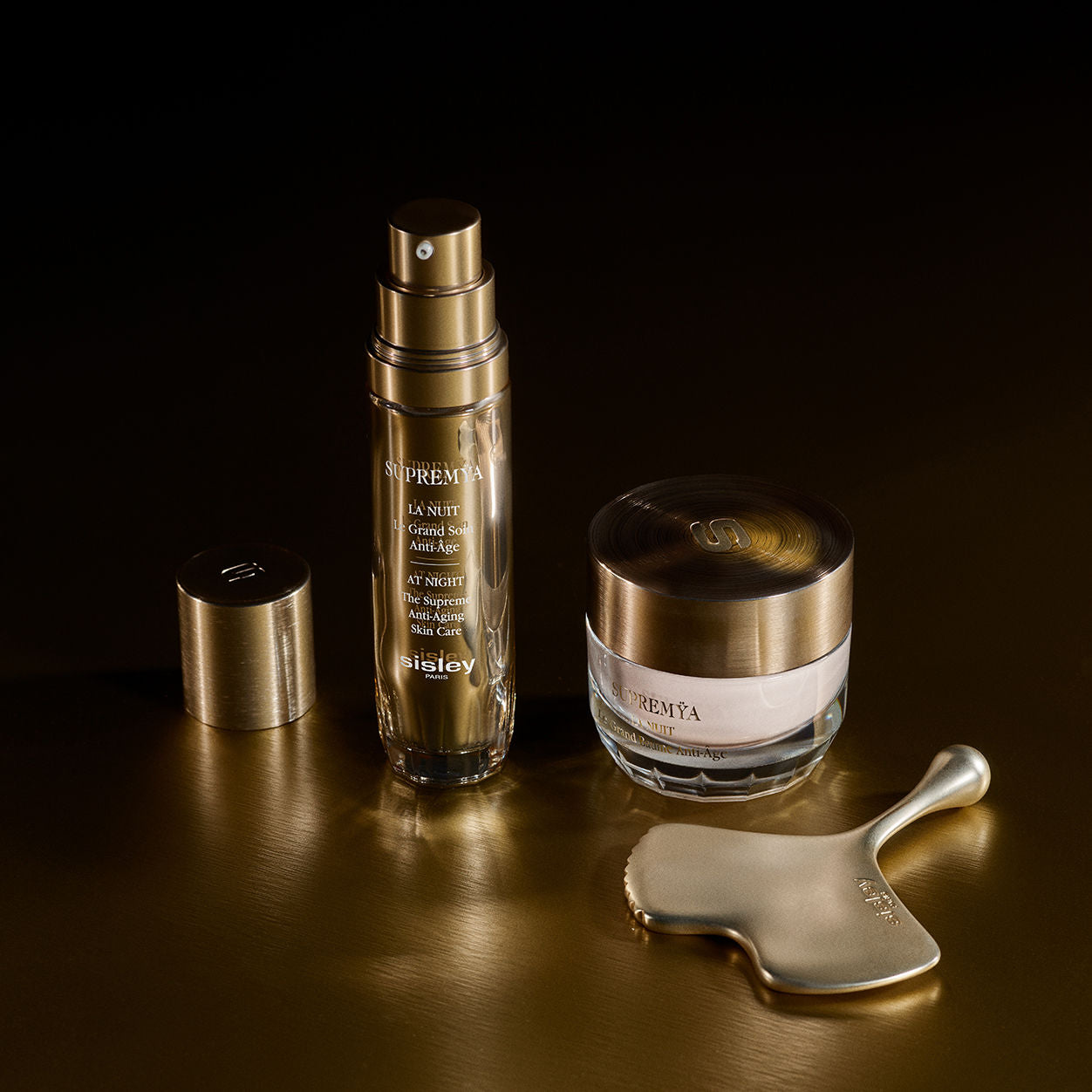 Lifestyle image of Sisley Paris Ginkgo Gua Sha Massage Tool