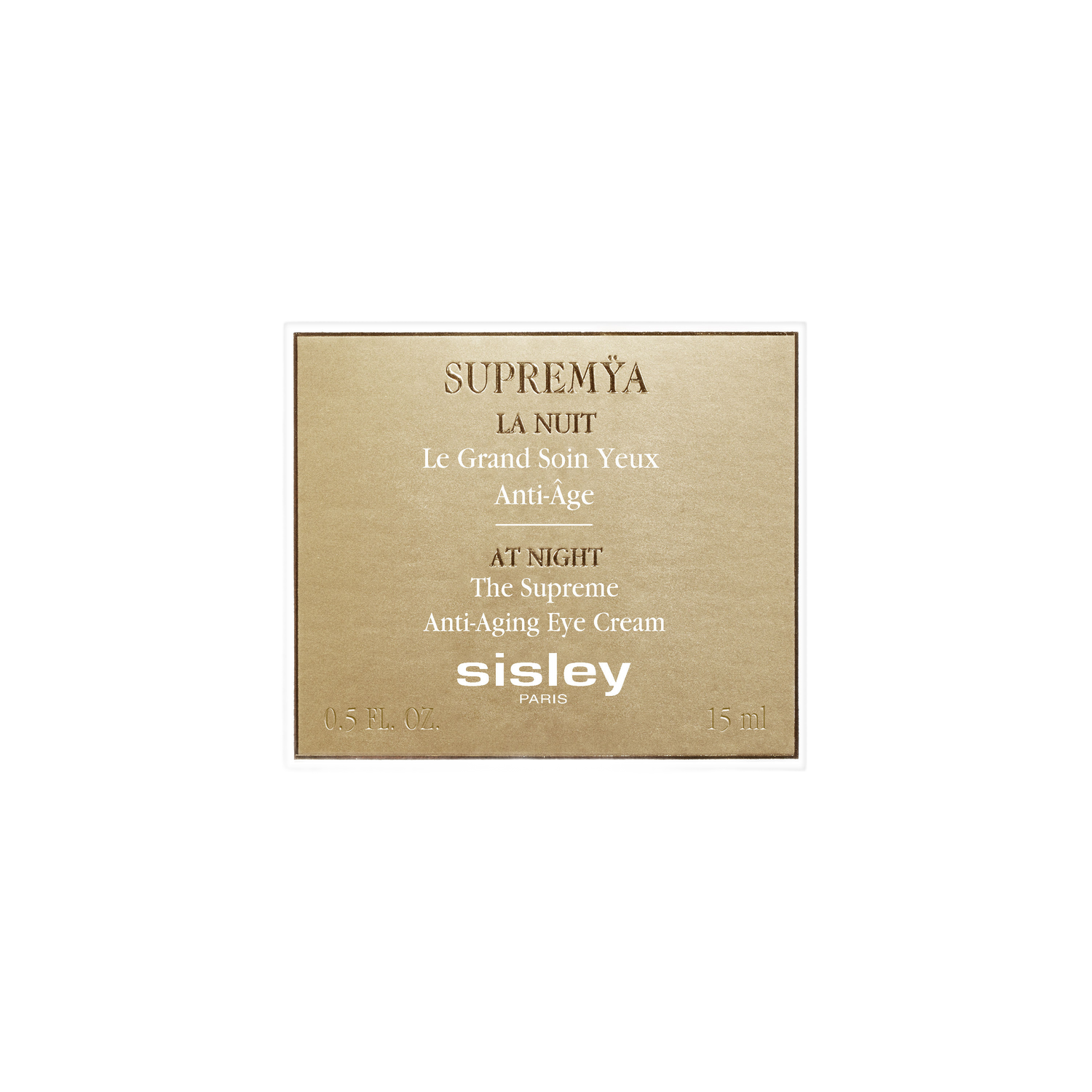 Image of the Sisley Paris Supremÿa at Night The Supreme Anti-Aging Eye Cream box