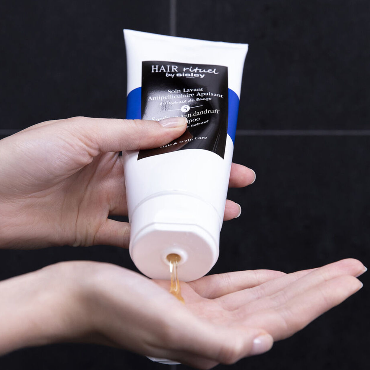 Lifestyle image of Sisley Paris Soothing Rebalancing Shampoo With Sage Extract