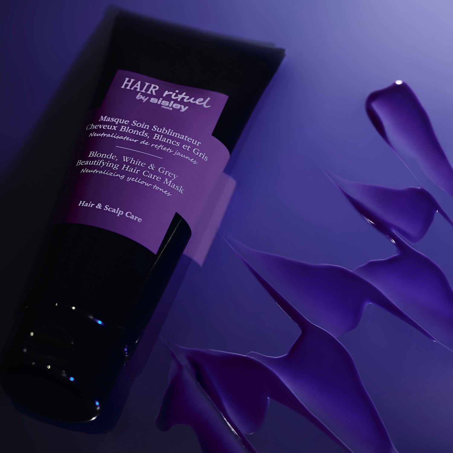 Lifestyle image of Sisley Paris Blonde, White & Grey Beautifying Hair Care Mask