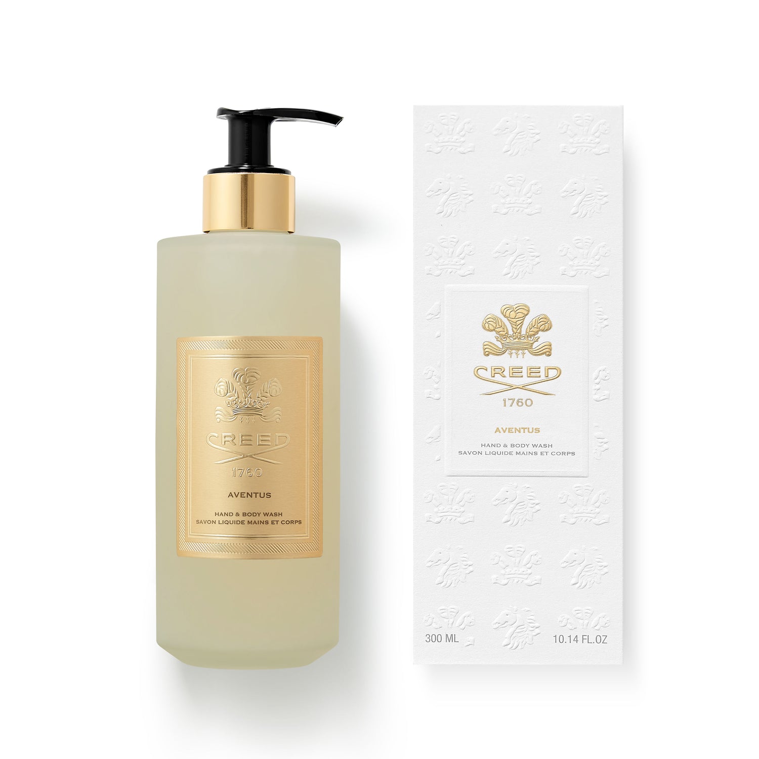 Top-view image of Creed Aventus Hand & Body Wash