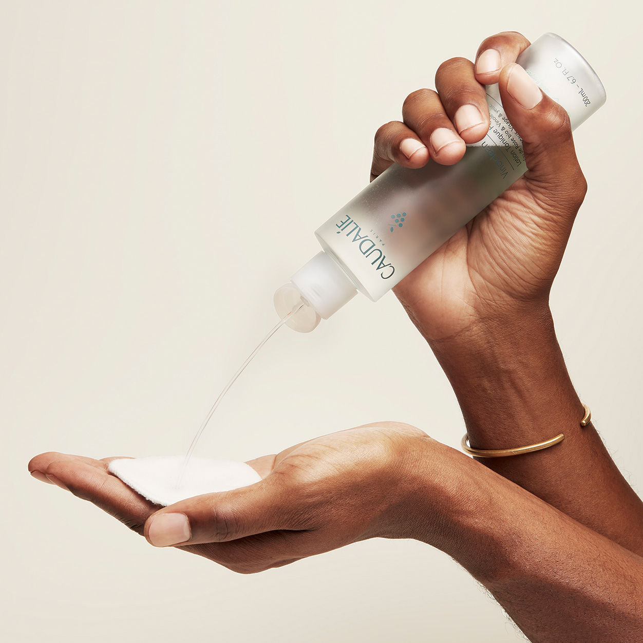 Model image of Caudalie Vinoclean Moisturizing Toner With Rose Water