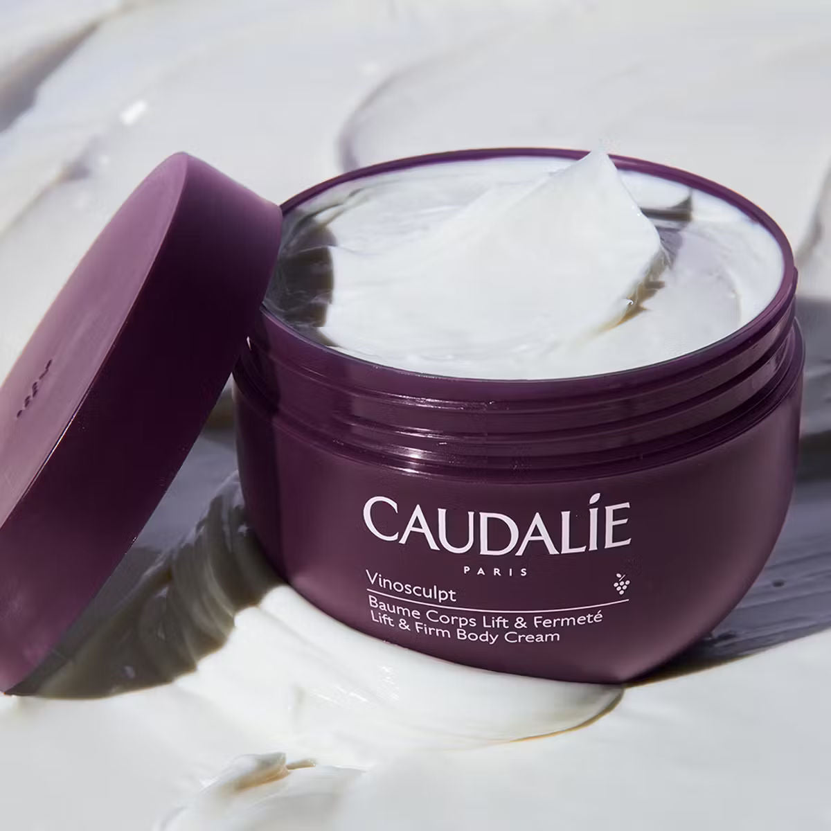 Image of an open Caudalie Vinosculpt Lift & Firm Body Cream