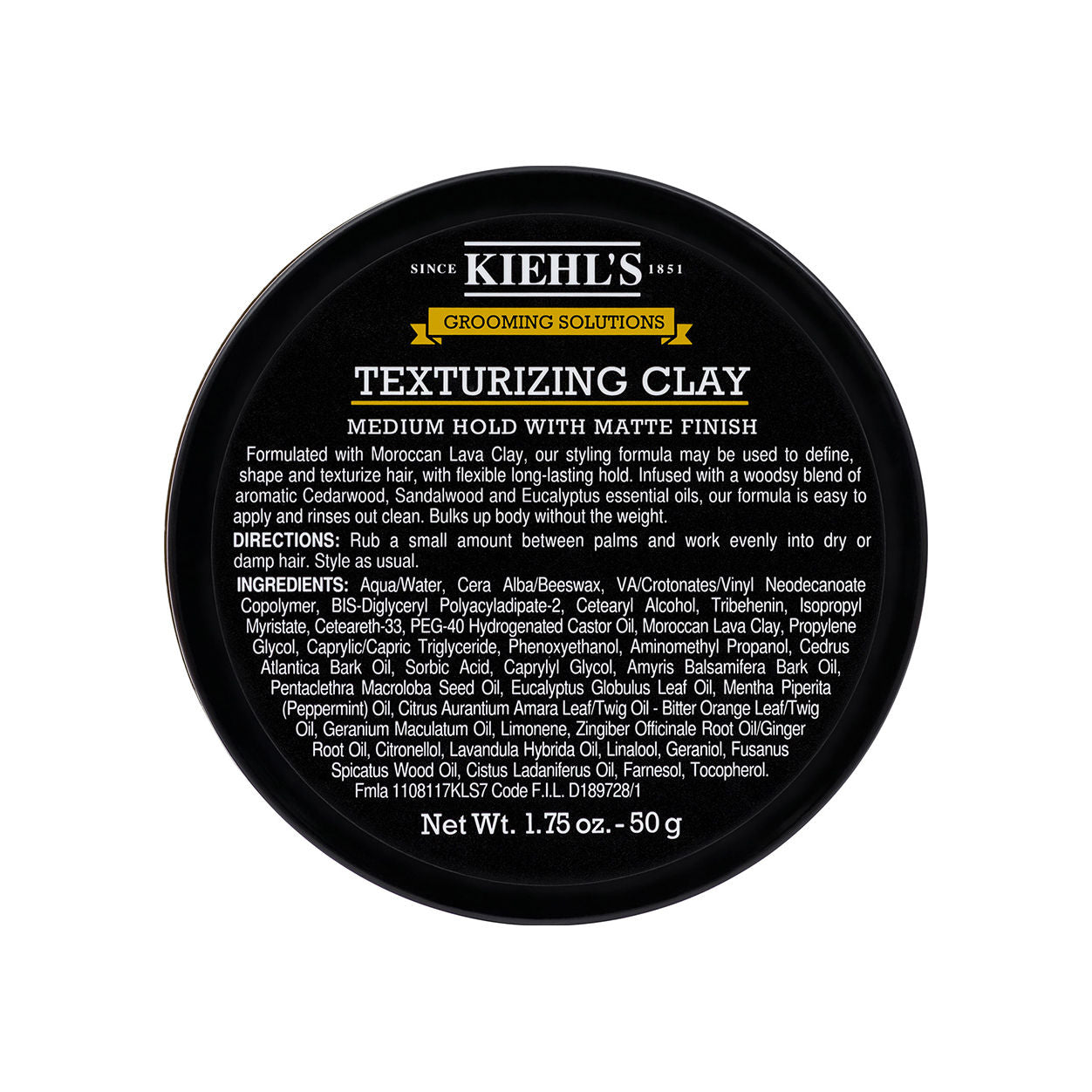 Kiehl's Since 1851 Grooming Solutions Texturizing Clay Pomade main image