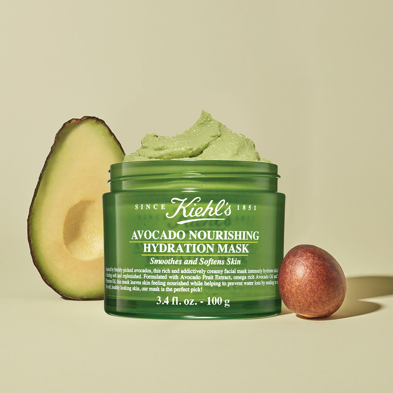 Lifestyle image of Kiehl's Since 1851 Avocado Nourishing Hydration Mask