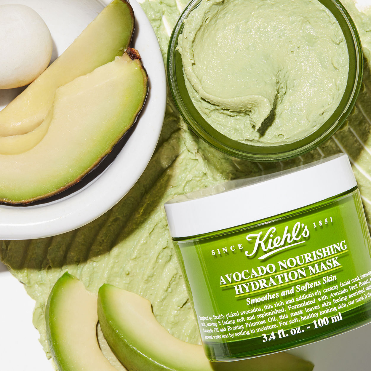 Lifestyle image of Kiehl's Since 1851 Avocado Nourishing Hydration Mask