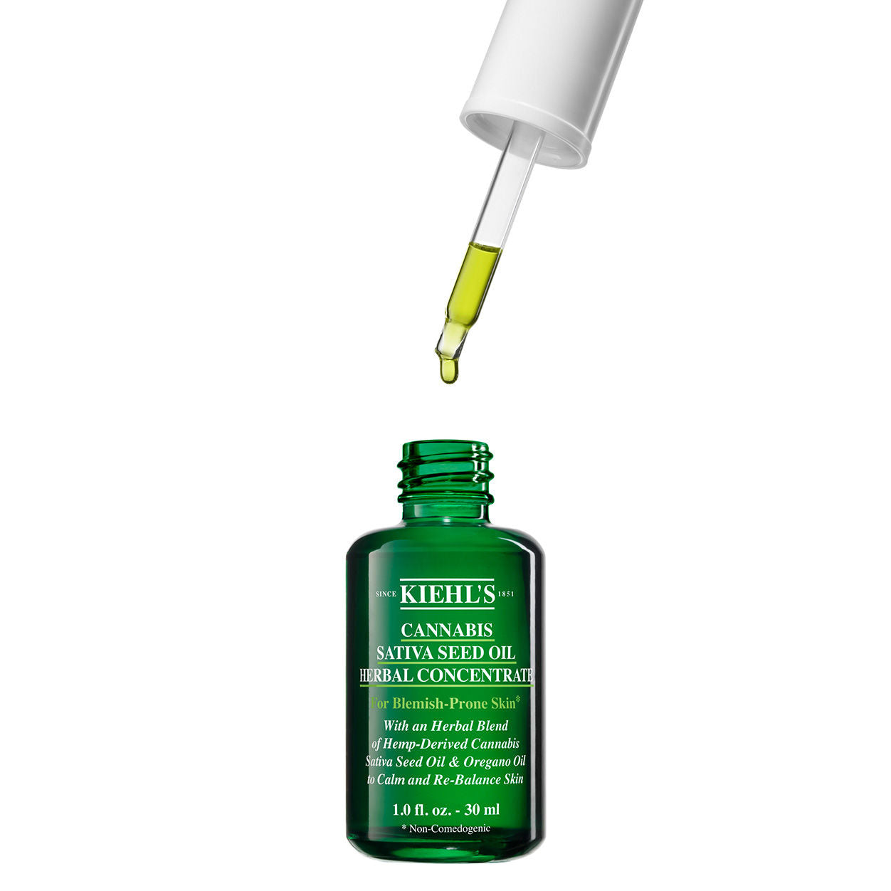 Lifestyle image of Kiehl's Since 1851 Cannabis Sativa Seed Oil Herbal Concentrate