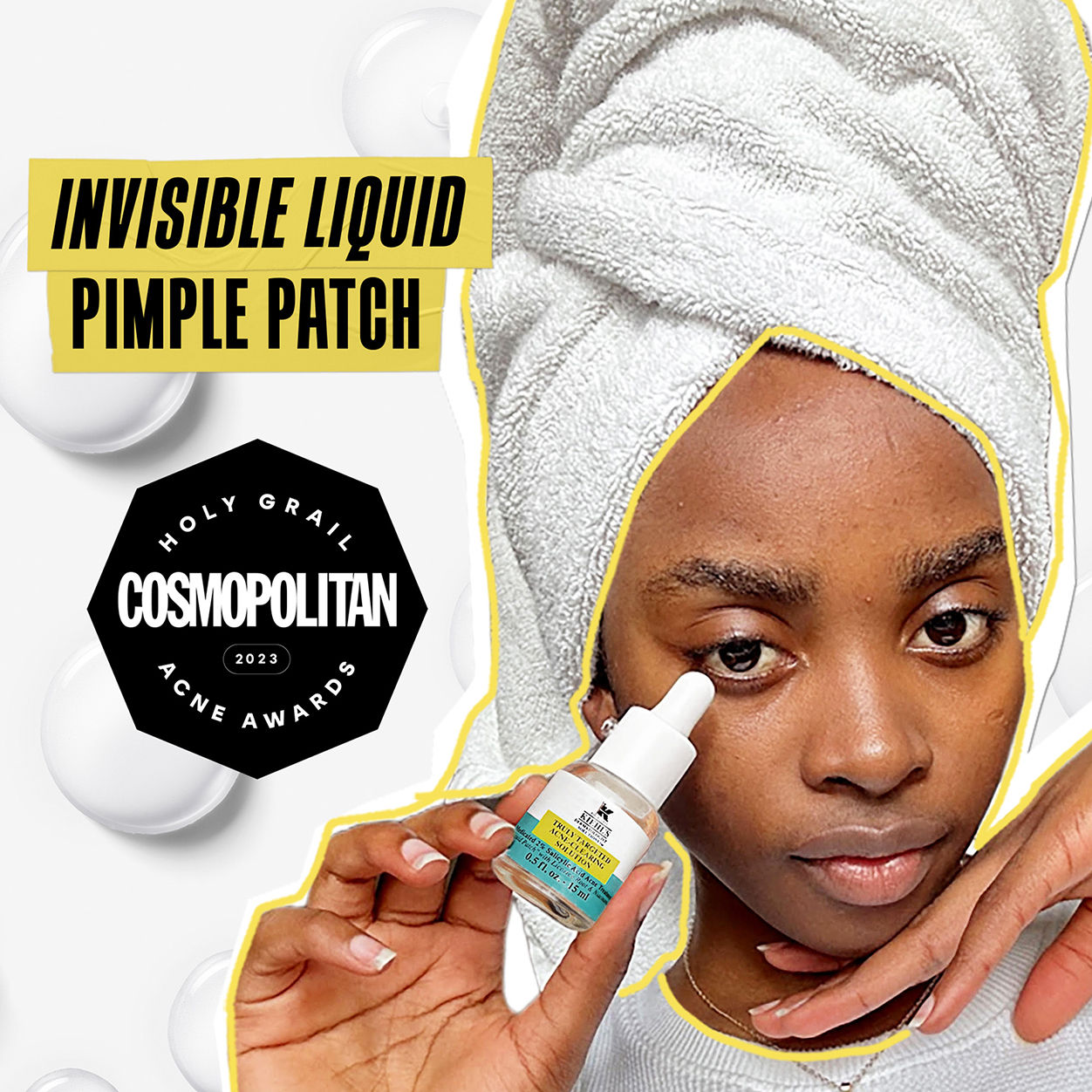 Model image of Kiehl's Since 1851 Truly Targeted Acne-Clearing Solution