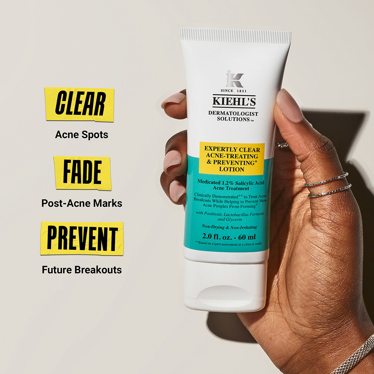 Information related to Kiehl's Since 1851 Expertly Clear Acne-Treating & Preventing Lotion
