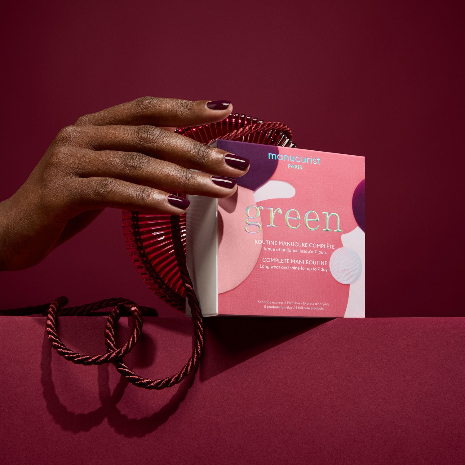 Lifestyle image of Manucurist System Green Prune (Limited Edition)