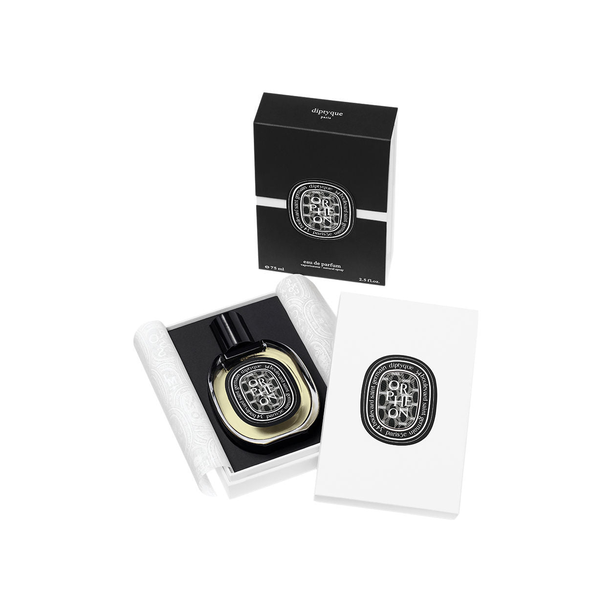 Image of an open Diptyque Orphéon Eau de Parfum