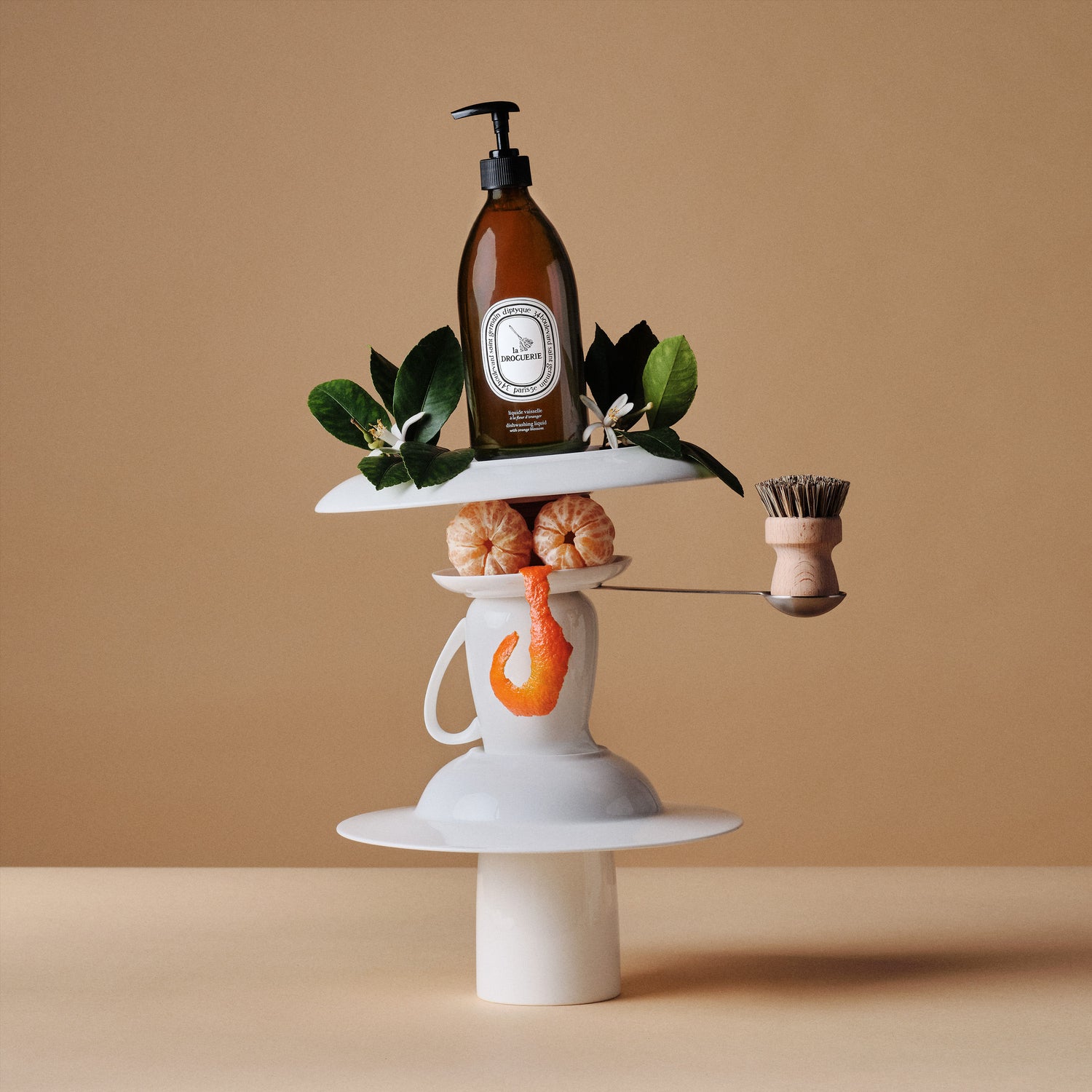 Lifestyle image of Diptyque Dishwashing Liquid With Orange Blossom