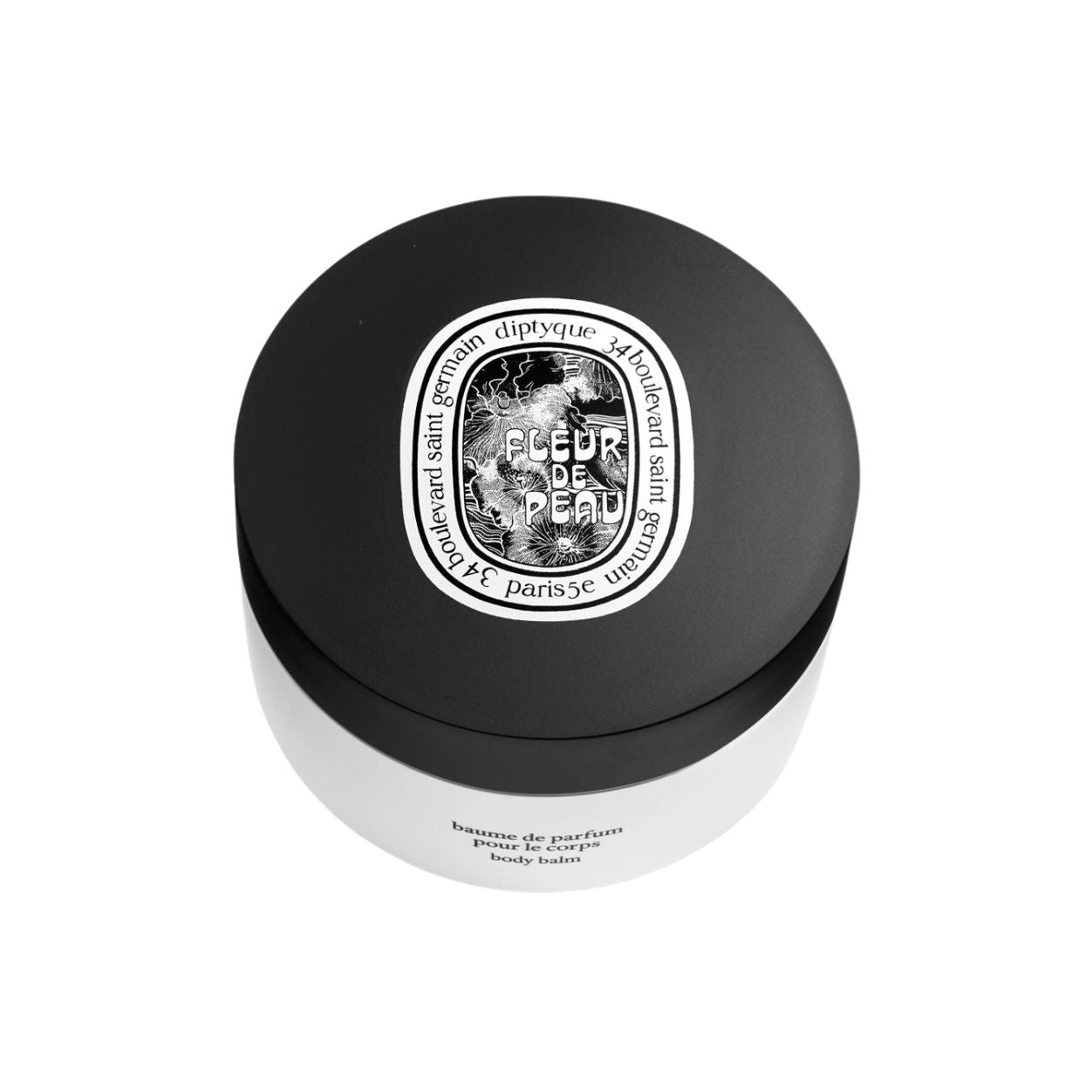 Image of a closed Diptyque Fleur de Peau Perfumed Body Balm