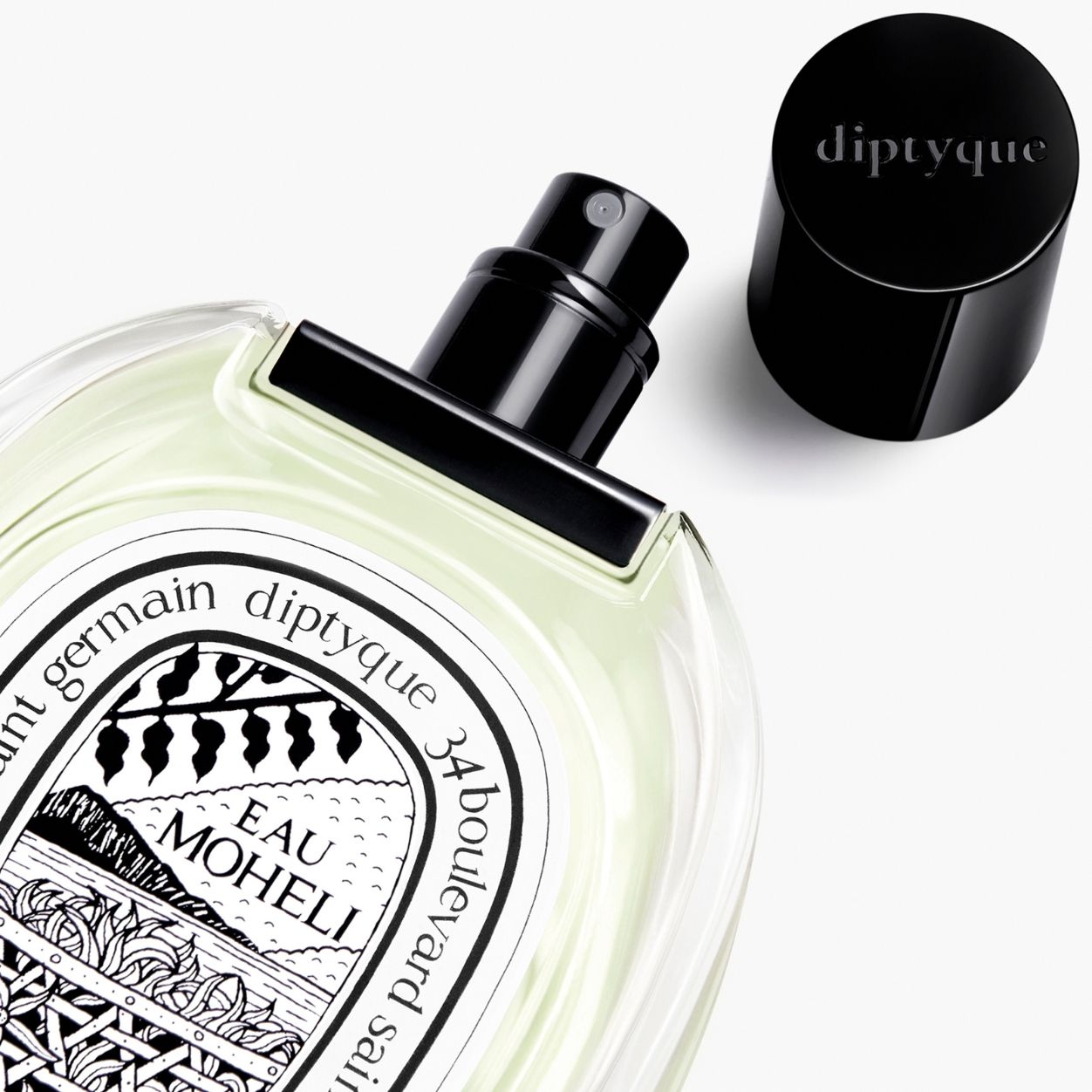 Image of an open Diptyque Eau Mohéli Eau De Toilette