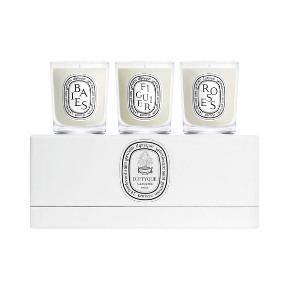 Diptyque Precomposed Set (Baies, Figuier, and Roses