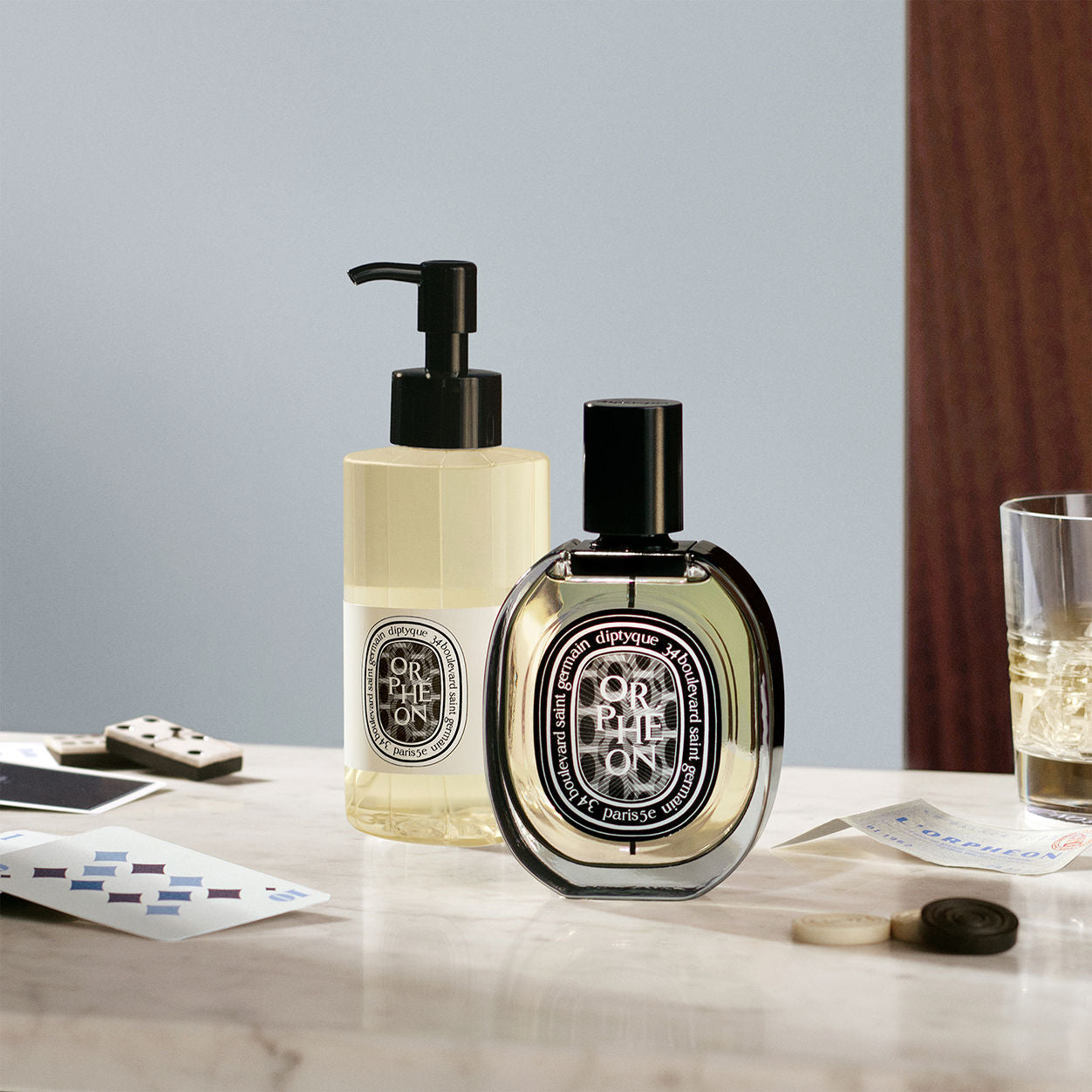 Lifestyle image of Diptyque Orpheon Shower Gel