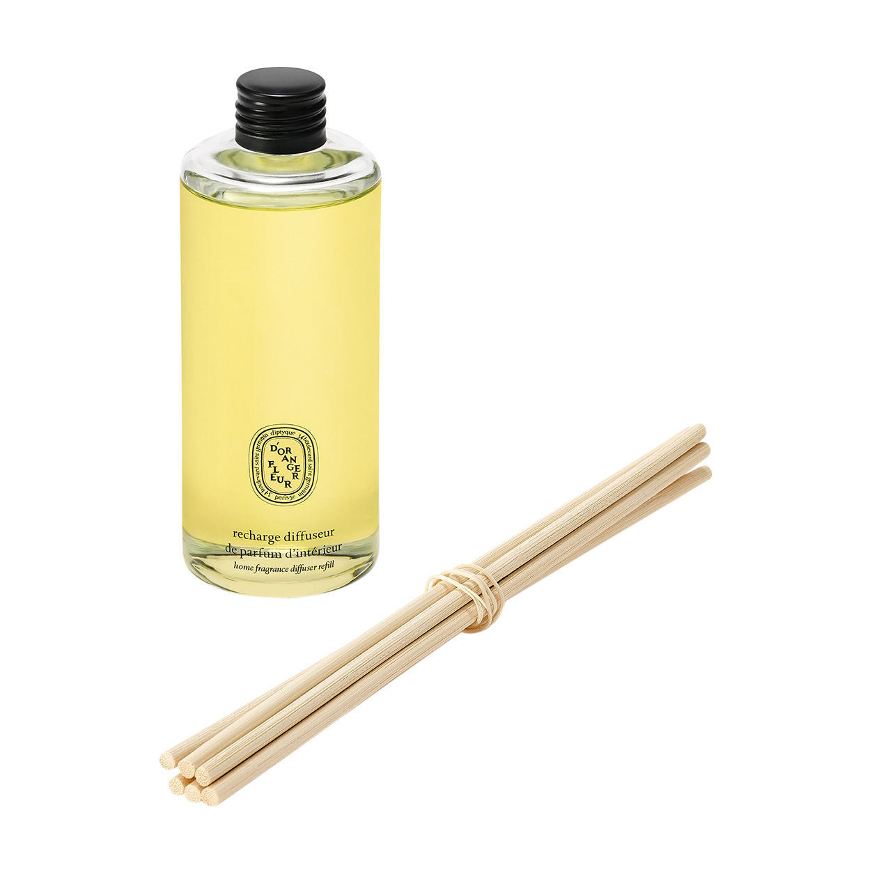 Image of an open Diptyque Fleur d’Oranger (Orange Blossom) Refill For Home Fragrance Diffuser