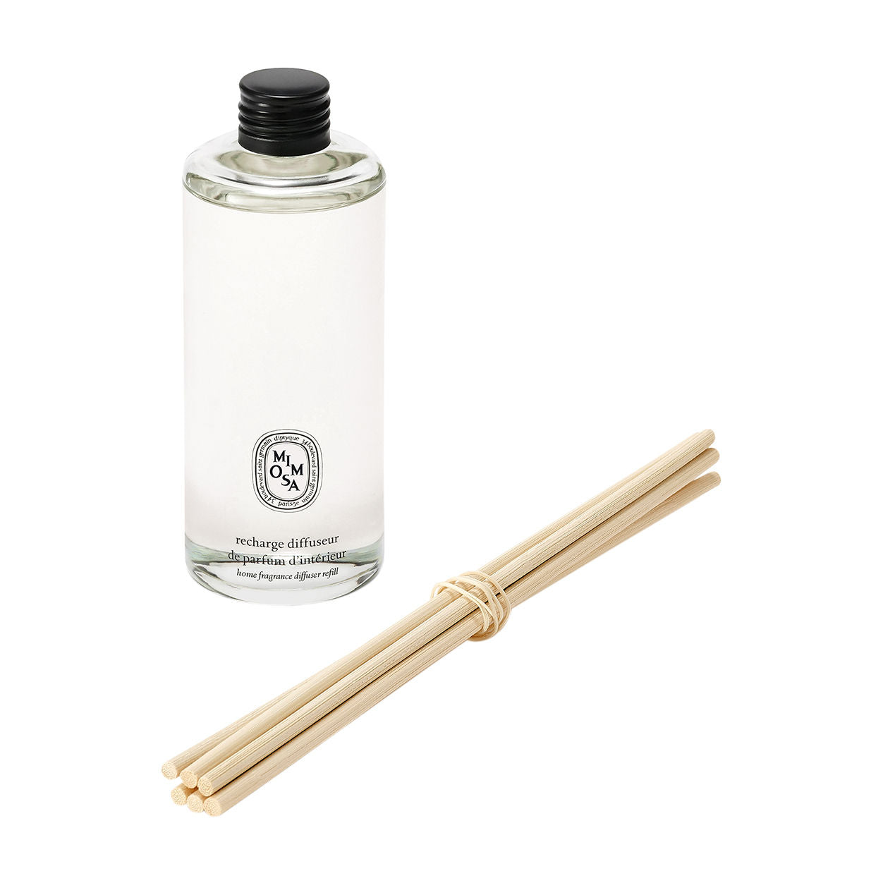 Image of an open Diptyque Mimosa Refill For Home Fragrance Diffuser