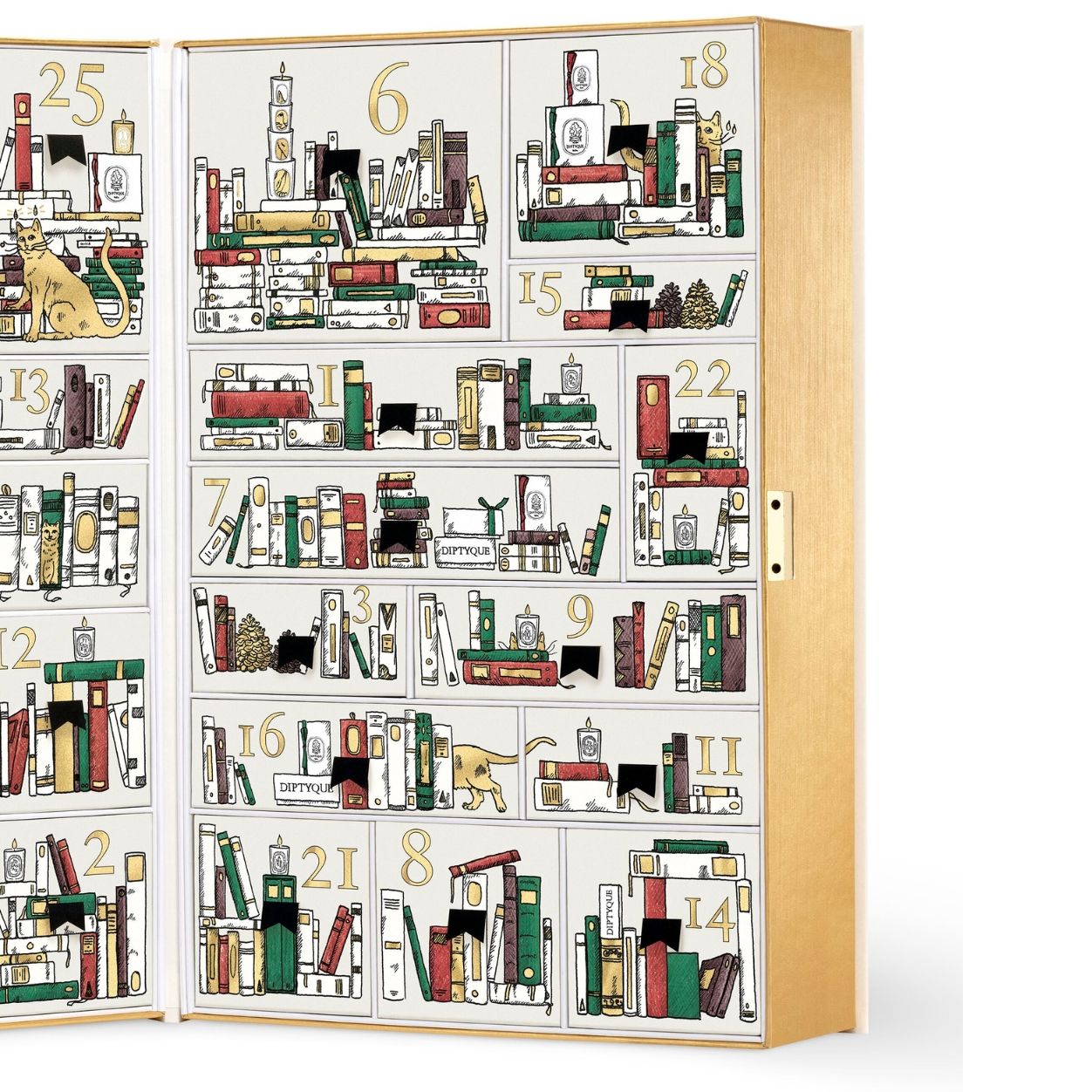 Side image of Diptyque Advent Calendar 25 Scented Treasures (Limited Edition)