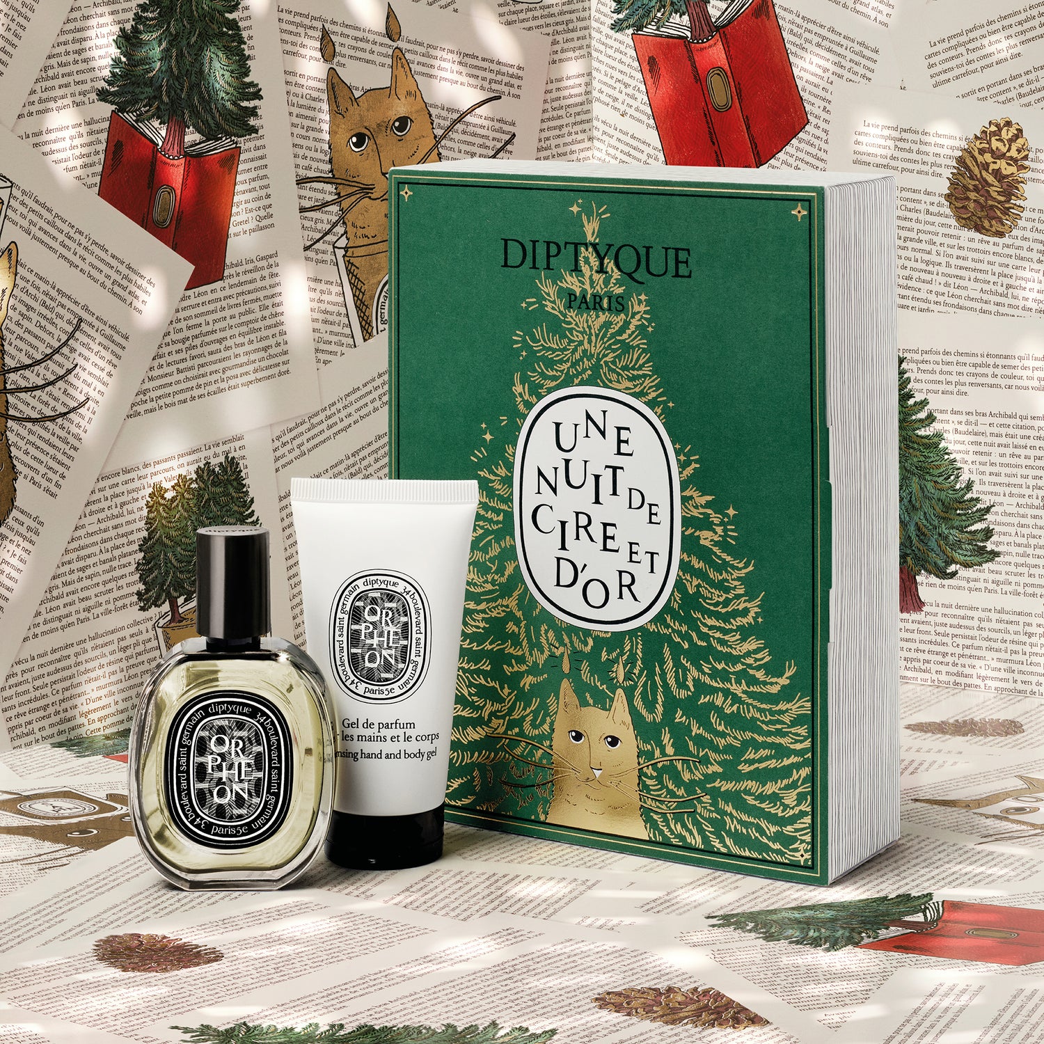 Lifestyle image of Diptyque Orphéon Surprise Set (Limited Edition)