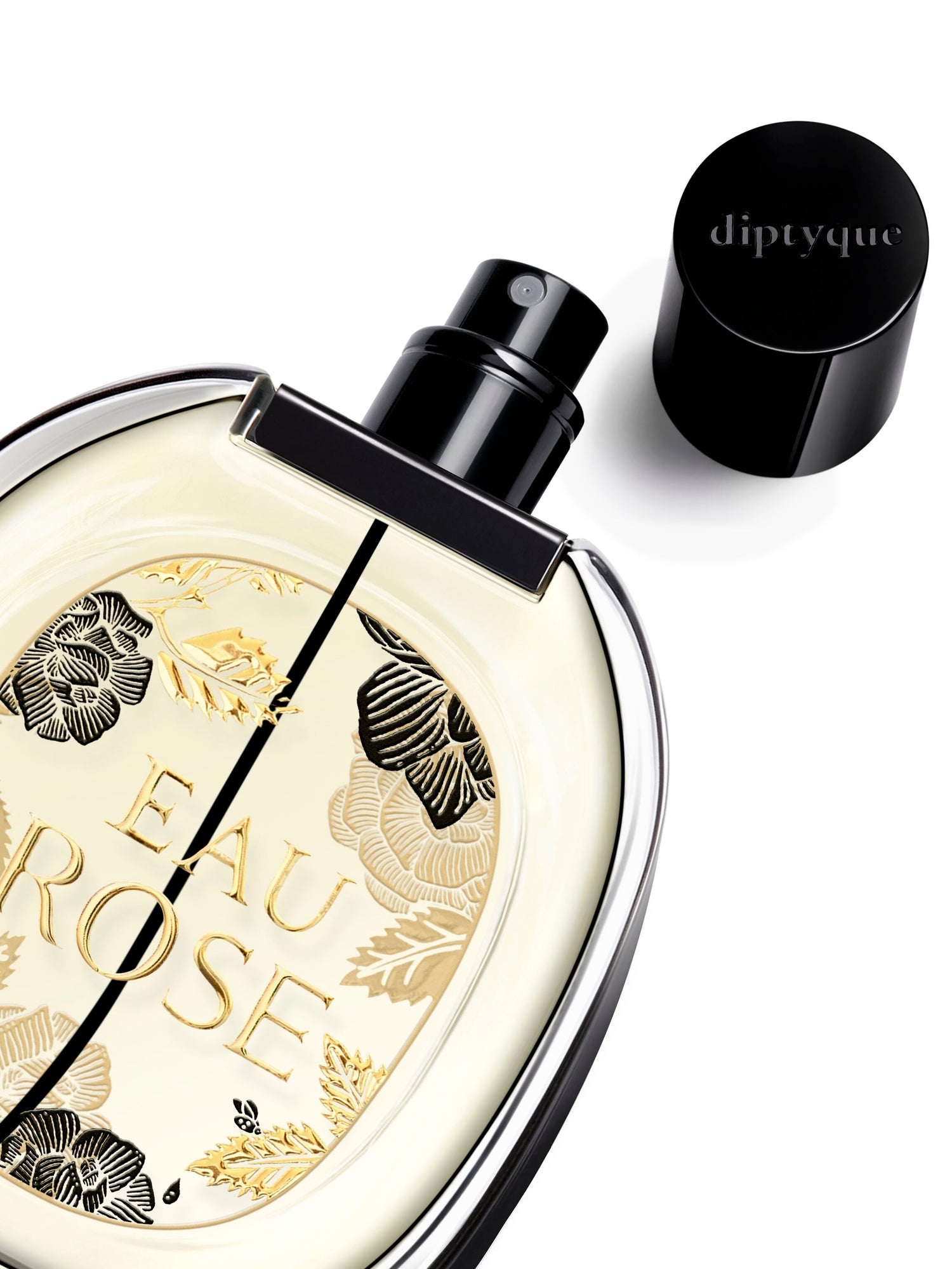 Image of an open Diptyque Holiday Edition Eau Rose Eau de Parfum (Limited Edition)