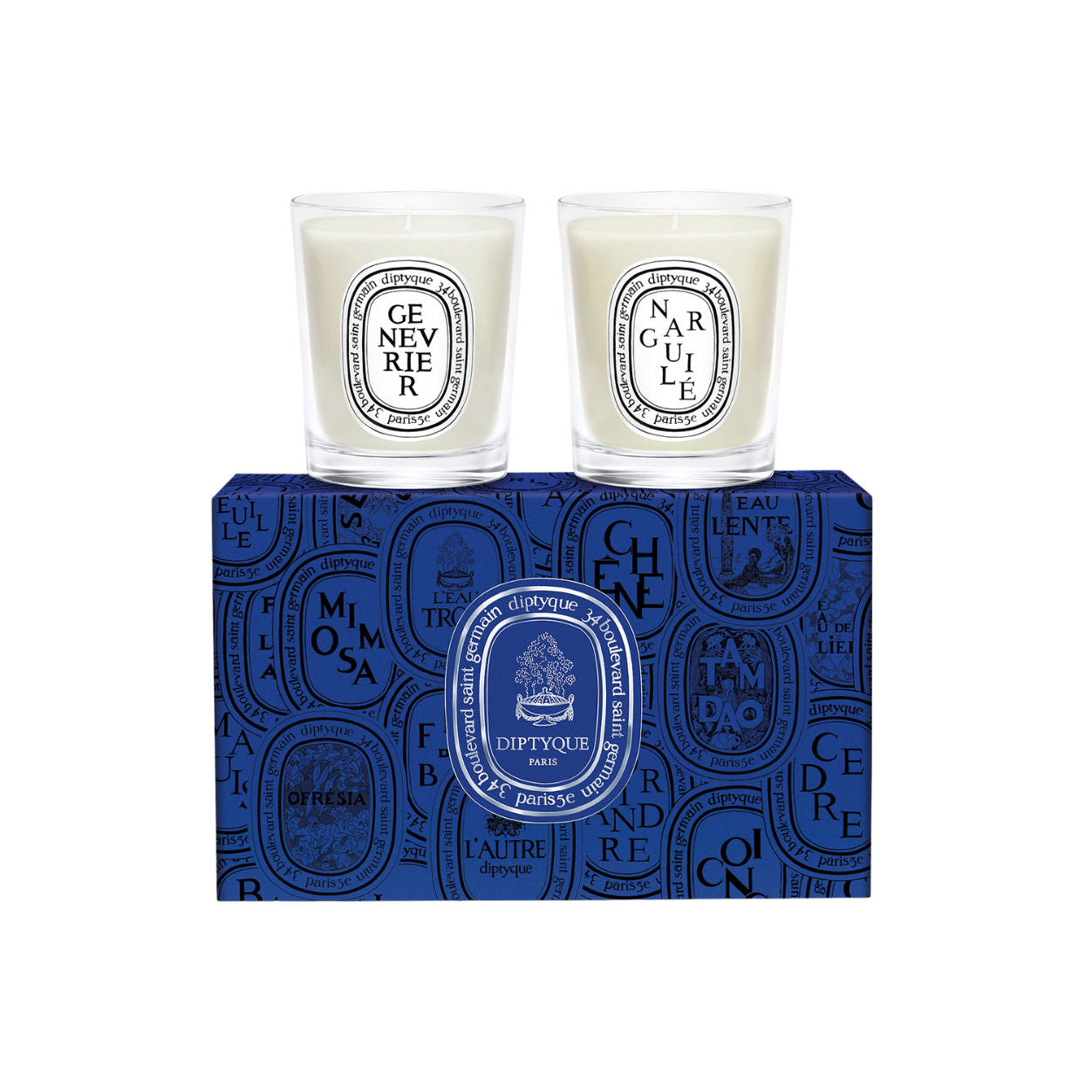 Diptyque Narguilé & Genévrier (Juniper) Set of 2 Small Candles (Limited Edition) main image