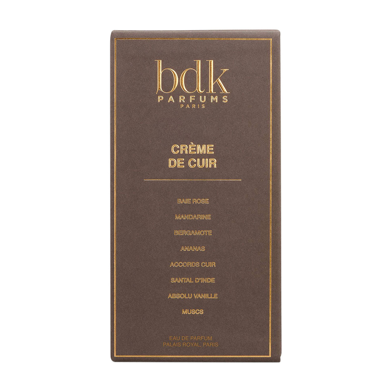 Image of the BDK Parfums Crème de Cuir Eau de Parfum box
