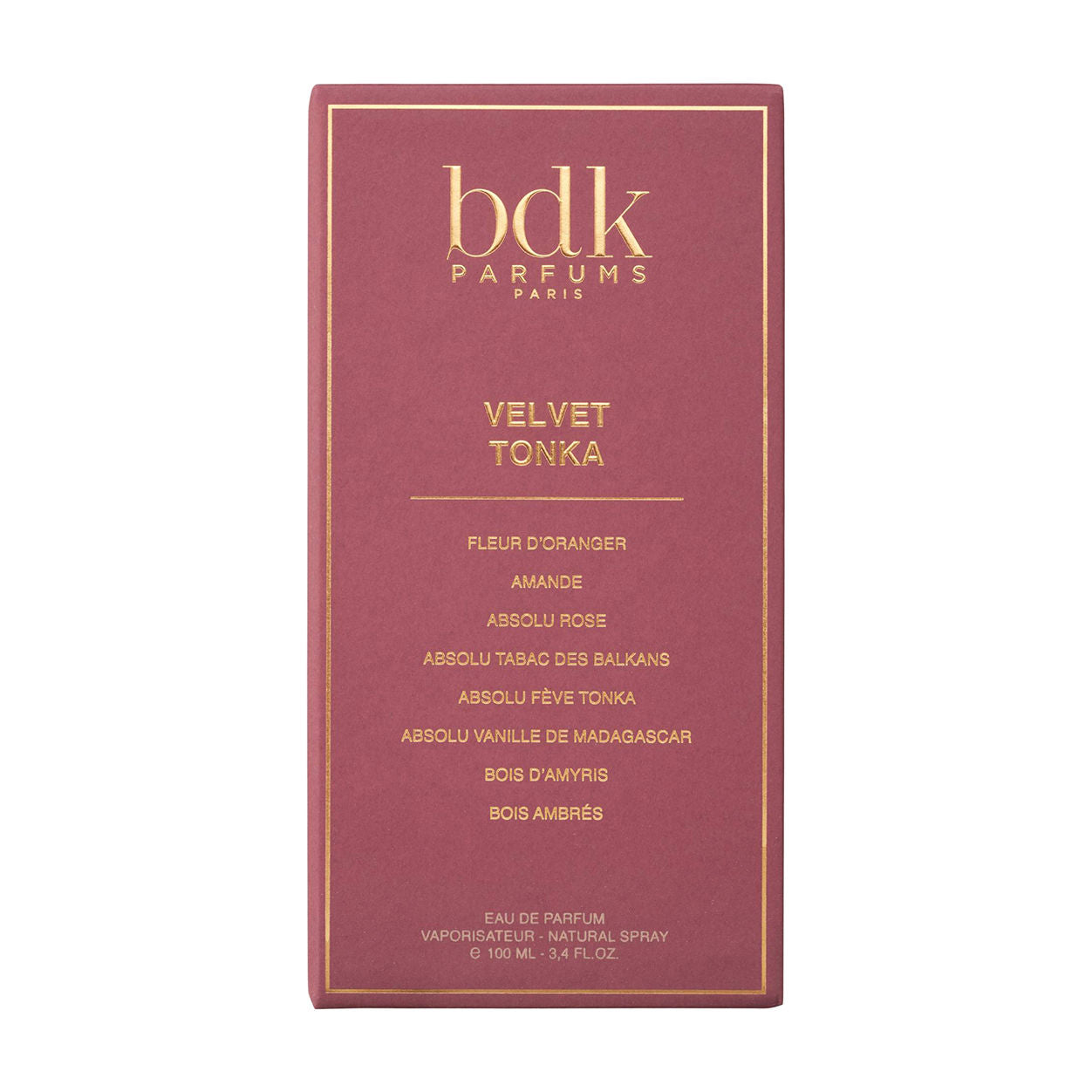 Image of the BDK Parfums Velvet Tonka Eau de Parfum box