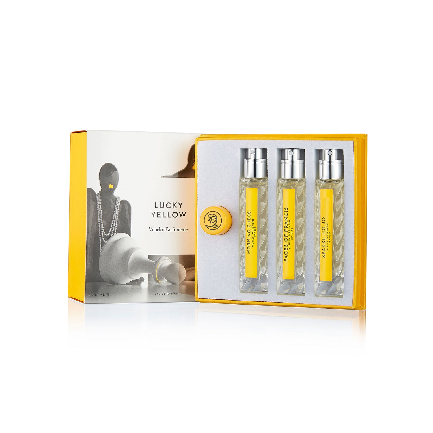 Image of an open Vilhelm Parfumerie Vilhelm Parfumerie Lucky Yellow Set