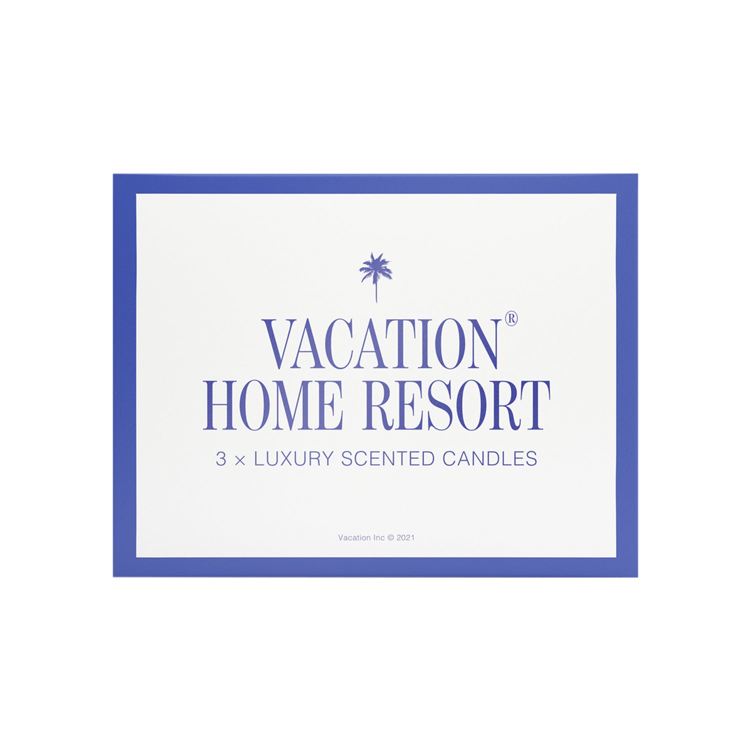 Vacation Home Resort Candle Set back packaging image.