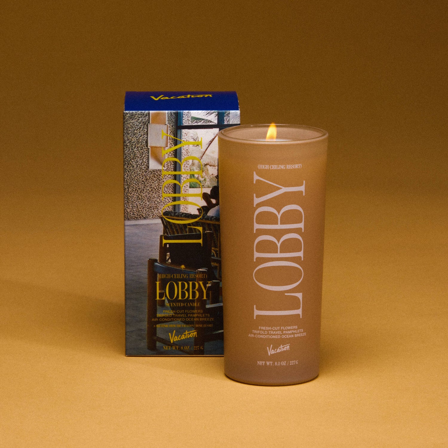 Lifestyle image of Vacation High Ceiling Resort Lobby Candle
