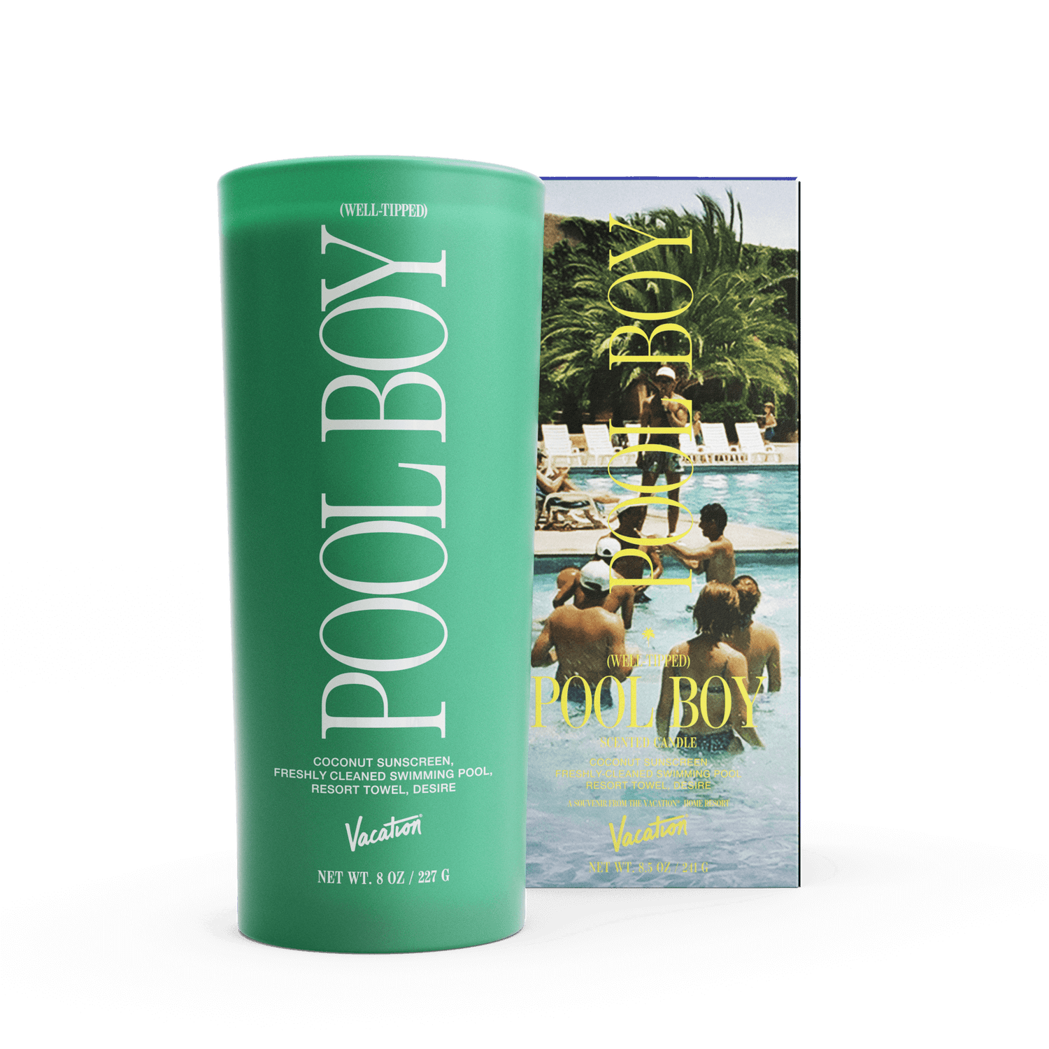 Vacation Well-Tipped Pool Boy Candle main image