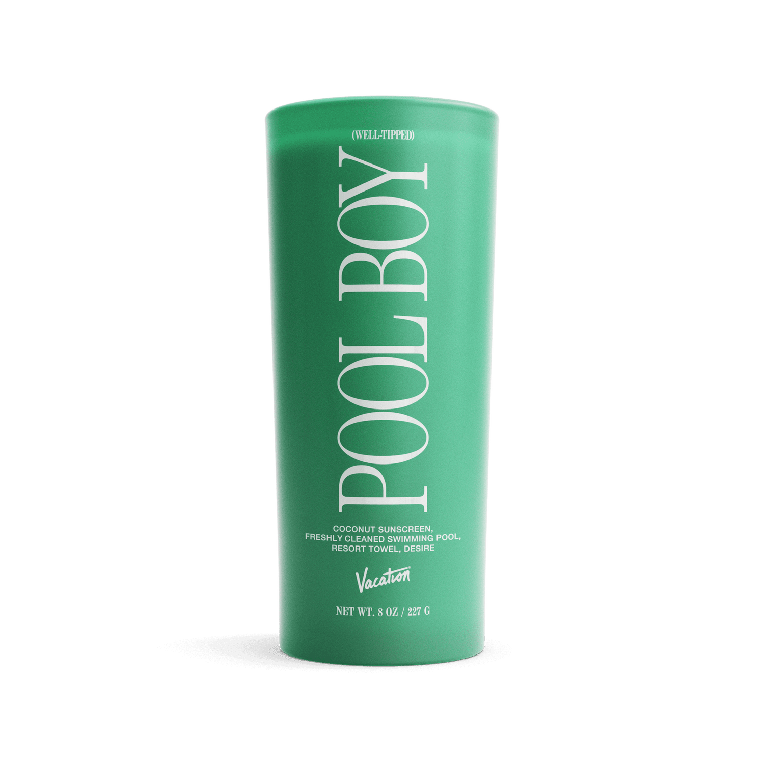 Image of a closed Vacation Well-Tipped Pool Boy Candle