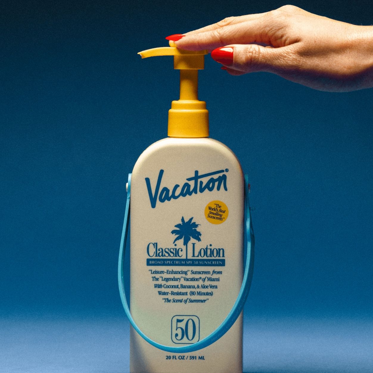 Lifestyle image of Vacation Classic Lotion SPF 50 Sun Jug