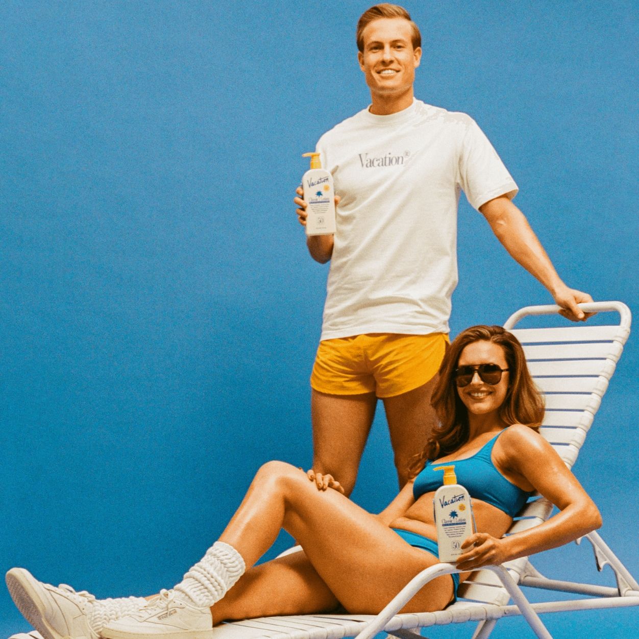 Lifestyle image of Vacation Classic Lotion SPF 50 Sun Jug