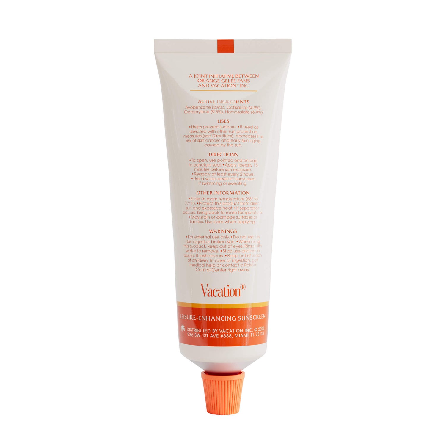 Back image of Vacation Orange Gelée SPF 30