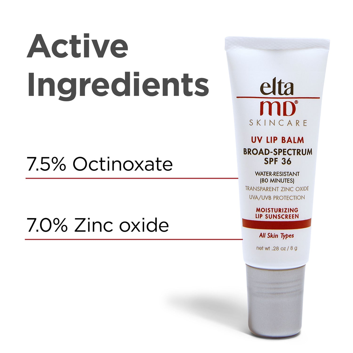 Information related to EltaMD UV Lip Balm Broad-Spectrum Lip Sunscreen SPF 36