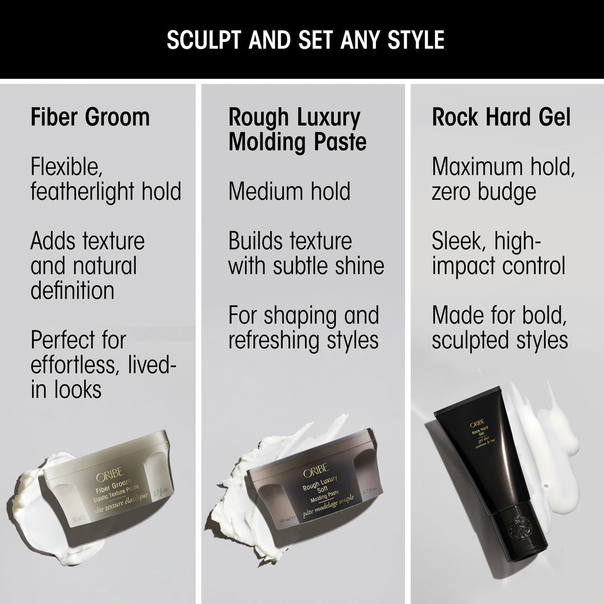 Information related to Oribe Rock Hard Maximum Hold Styling Gel