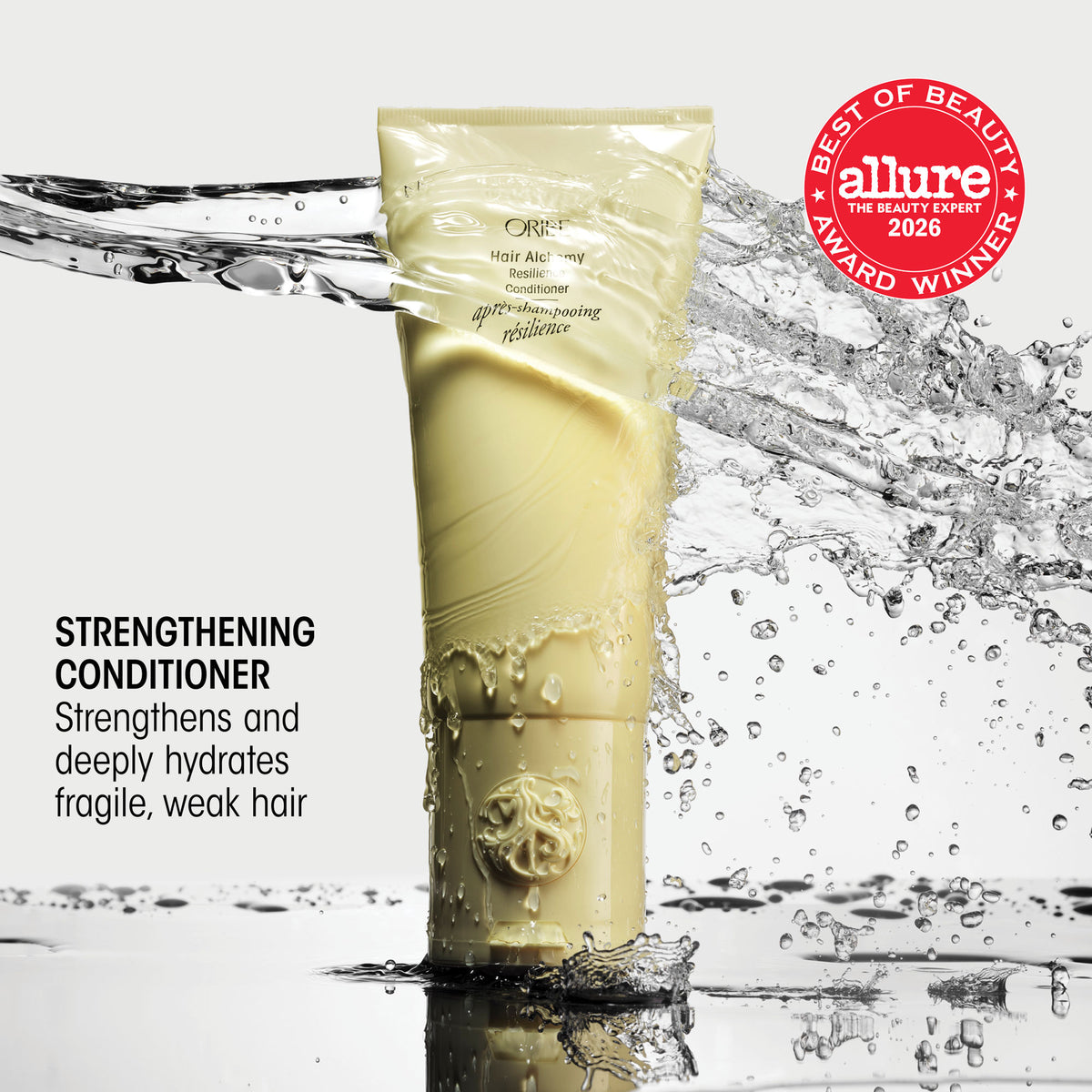 Lifestyle image of Oribe Hair Alchemy Strengthening Conditioner for Fragile & Weak Hair