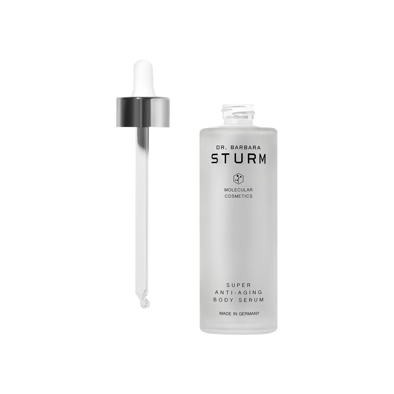 Image of an open Dr. Barbara Sturm Super Anti-Aging Body Serum