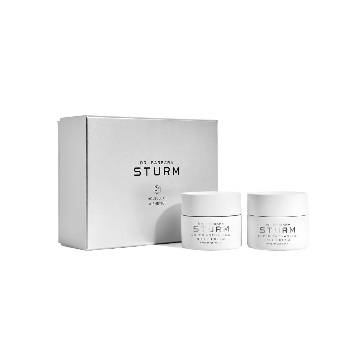 Image of an open Dr. Barbara Sturm Super Anti-Aging Day & Night Set