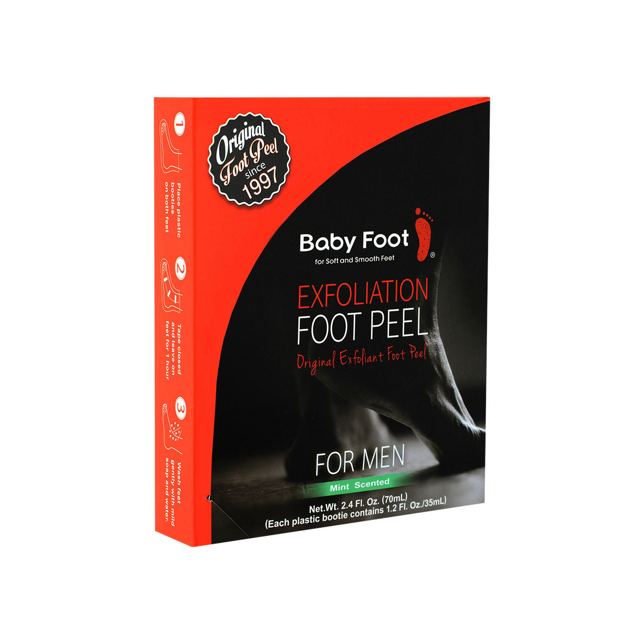 Image of the Baby Foot Baby Foot Exfoliation Foot Peel For Men box
