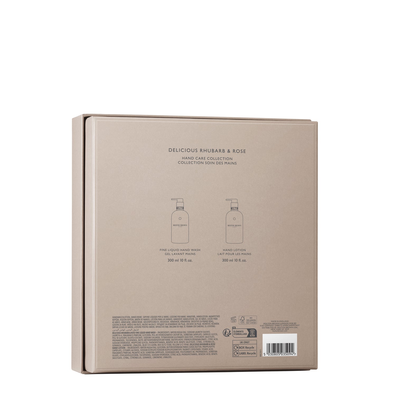 Back image of Molton Brown Delicious Rhubarb & Rose Hand Care Collection (Limited Edition)