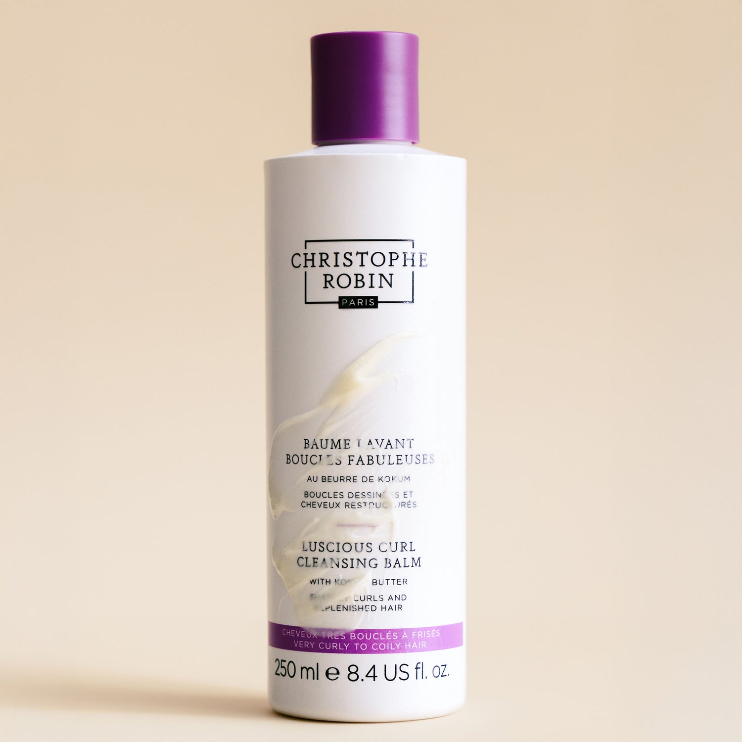 Swatch image of Christophe Robin Luscious Curl Cleansing Balm with Kokum Butter
