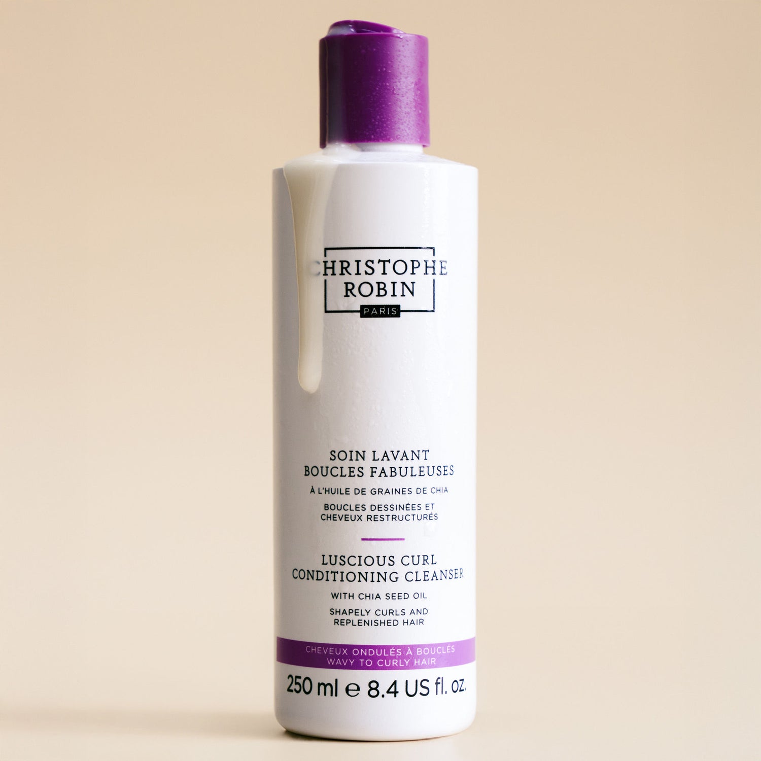 Swatch image of Christophe Robin Luscious Curl Conditioning Cleanser with Chia Seed Oil