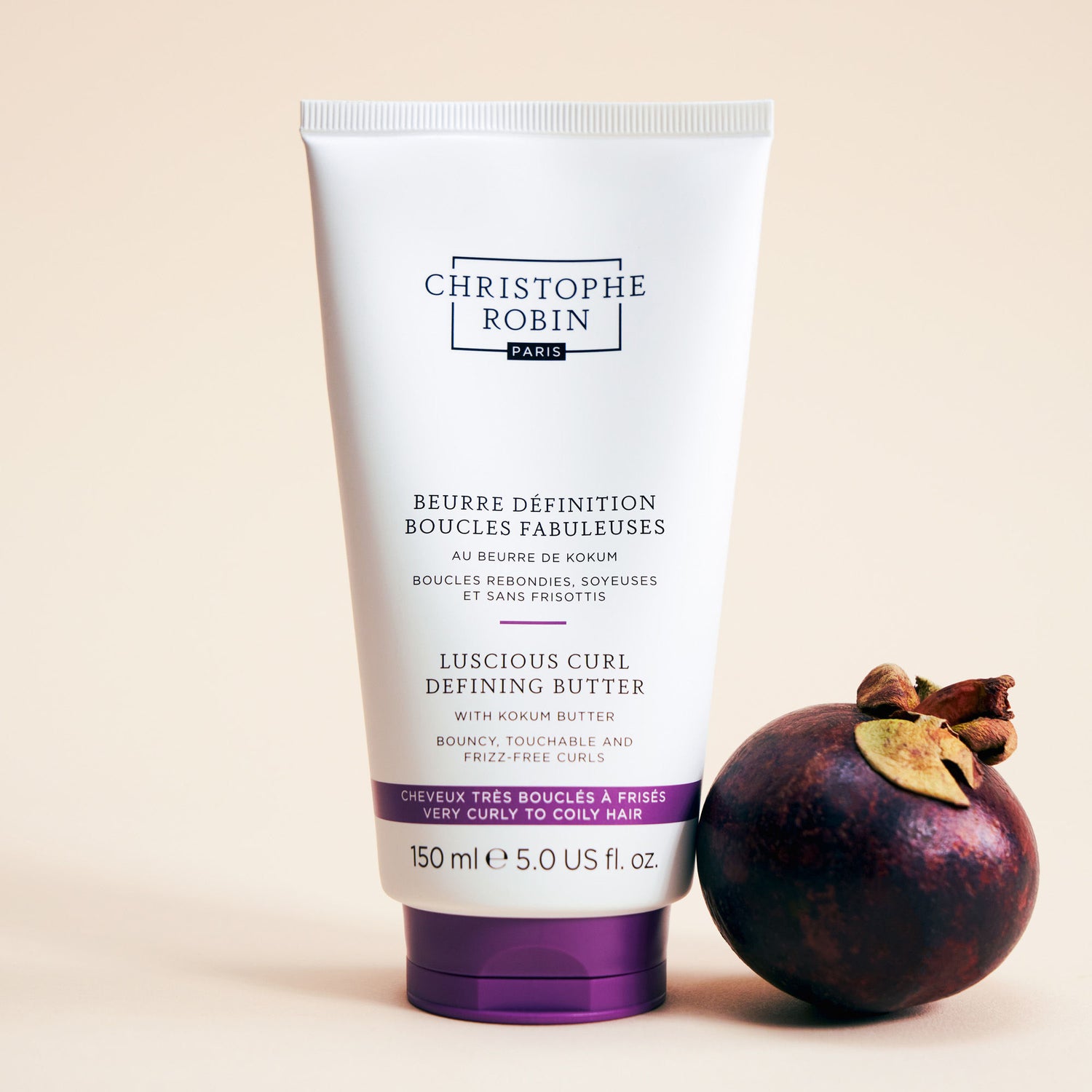 Swatch image of Christophe Robin Luscious Curl Defining Butter with Kokum Butter