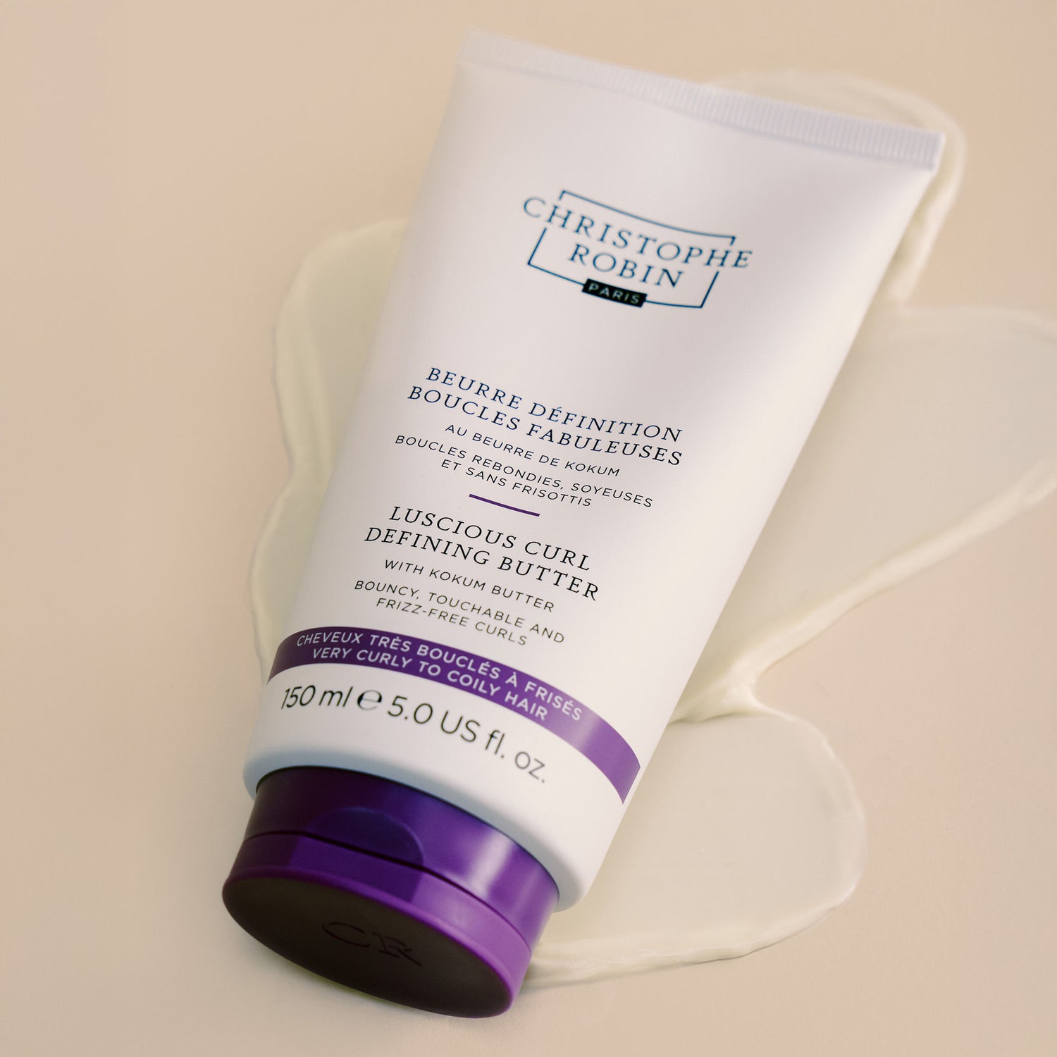 Swatch image of Christophe Robin Luscious Curl Defining Butter with Kokum Butter